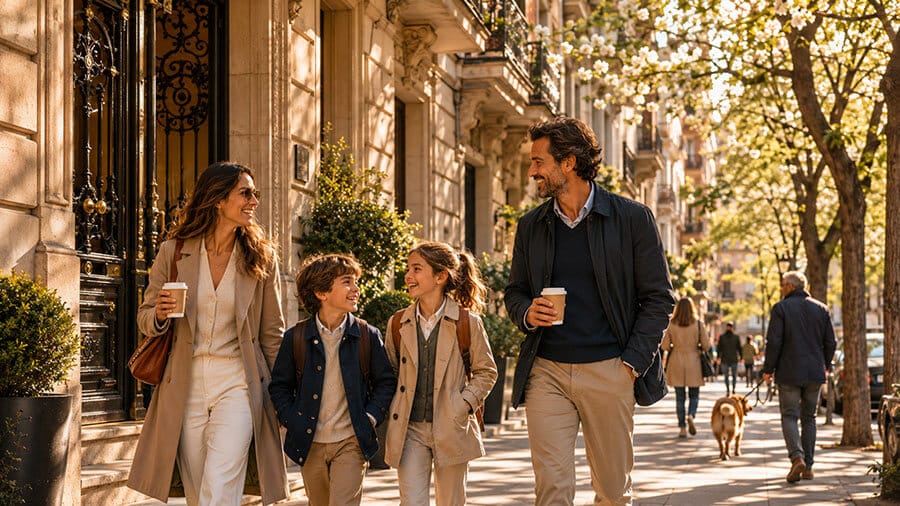 Vivir en Madrid familia